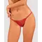 Obsessive Lacelove thong - мереживні еротичні стрінги, XL/XXL (червоний)