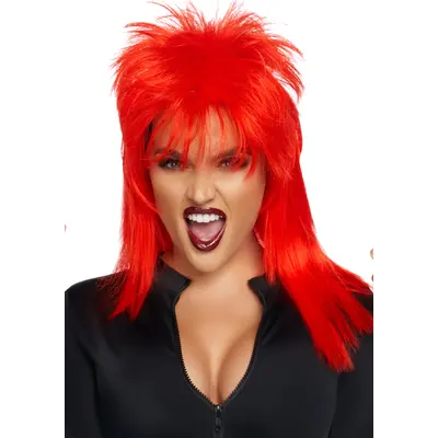 Leg Avenue-Unisex rockstar wig Red - Яскрава перука, червона