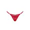 Obsessive Lacelove thong - мереживні еротичні стрінги, XL/XXL (червоний)