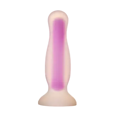 Dream Toys Radiant Glow In The Dark Soft - Анальная пробка, 12,5 см (фиолетовый)