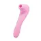 Wooomy Smoooch Clitoral Suction & Vibration - Вакуумний стимулятор з вібрацією, 18.6х4.5 см (рожевий)