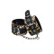 Anonymo Handcuffs PU leather - фиксаторы для ног, (леопардовый)