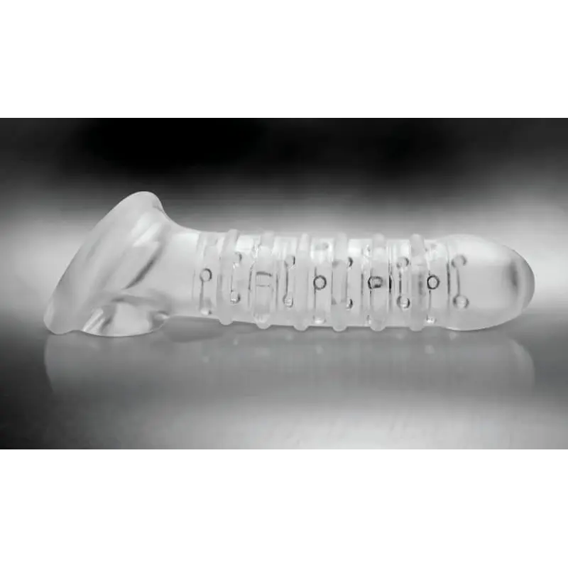 Tom of Finland Textured Girth Enhancer - Рельефная насадка для члена, 19х3.8 см (прозрачный) Tom of Finland Textured Girth Enhancer - Рельефная насадка для члена, 19х3.8 см (прозрачный)