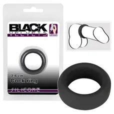 Black Velvets Cock Ring - Эрекционное кольцо, 2,6 см (черный)
