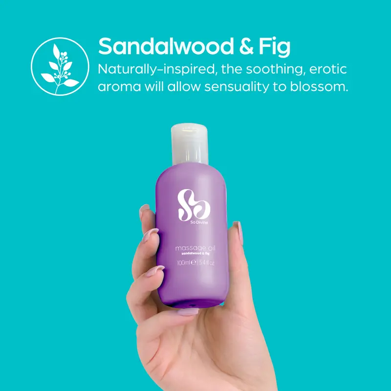 So Divine Sandalwood & Fig - Олія для чуттєвого масажу, 100 мл