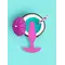 Gvibe Gplug XS - Самая маленькая управляемая вибропробка, 7х2 см (малиновый)