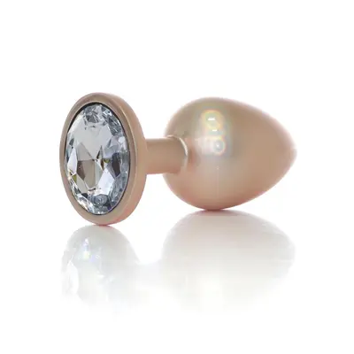 Анальная пробка Jewellery Pearl Gold Plug - размер L