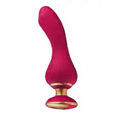 Shunga Sanya Intimate Massager - Вибратор для точки G, 18.5х3.8 см (малиновый)