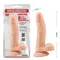Фалоімітатор Ballsy Super Cock Ronnie Price 8.3", 21 см