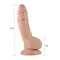 LoveToy 7" Real Extreme Dildo - реалістичний фалоімітатор з мошонкою та присоскою, 18х3.5 см (тілесний)