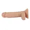 LoveToy 7.5" Real Extreme Dildo Vibrating - реалістичний вібратор з пультом та присоскою, 19х3.7 см (тілесний)