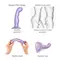 Насадка для страпона Strap-On-Me Dildo Plug P&G, 16.5х4 см размер L