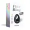 Love To Love Flux Ring Black Onyx - ерекційне кільце подвійне, 3 см (чорне)