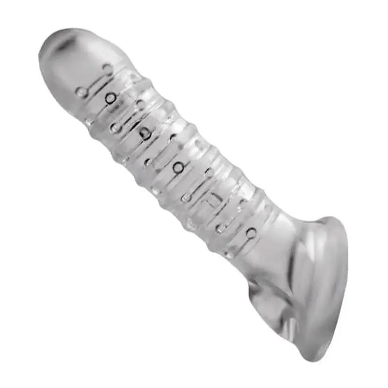 Tom of Finland Textured Girth Enhancer - Рельефная насадка для члена, 19х3.8 см (прозрачный) Tom of Finland Textured Girth Enhancer - Рельефная насадка для члена, 19х3.8 см (прозрачный)
