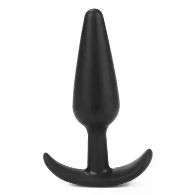 LoveToy Lure Me Butt Plug Slim Black L - Анальная пробка, 12,5х3 см (черный)