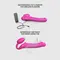 Безремінний страпон з вібрацією Strap-On-Me Vibrating Fuchsia M