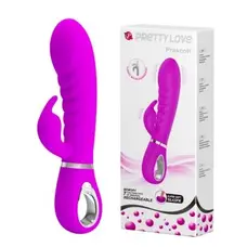 Pretty Love - Prescott Vibrator Pink - Вибратор-кролик, 20 см (фиолетовый)