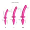 Strap-On-Me Switch Plug-in Semi-Realistic Dildo Fuchsia L - Анальная пробка с фаллоимитатором, 15.5х3.4 см и 9.4х4.5 см (фуксия)