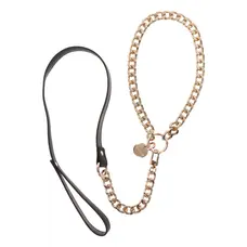 Taboom Statement Collar and leash - Ошейник с поводком, (розовое золото)