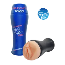 Private-Wet Kitten Self Lube To Go-Маструбатор самозмащувальний, 21х7, 5 см (тілесний)