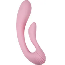 Adrien Lastic G-wave - вибратор вагинально-клиторальный с двумя моторами, 18х3.2 см (розовый)