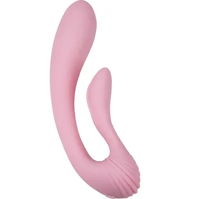 Adrien Lastic G-wave - вібратор вагінально-кліторальний з двома моторами, 18х3.2 см (рожевий)
