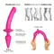 Strap-On-Me Switch Plug-in Semi-Realistic Dildo Fuchsia L - Анальная пробка с фаллоимитатором, 15.5х3.4 см и 9.4х4.5 см (фуксия)