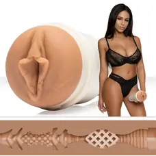Fleshlight Girls: Autumn Falls - Cream, мастурбатор зі зліпком вагіни, 24х7 см