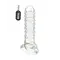 Tom of Finland Textured Girth Enhancer - Рельефная насадка для члена, 19х3.8 см (прозрачный)