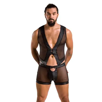 Passion - 053 SET WILLIAM black - Сексуальний сет для чоловіків, XXL/XXXL