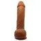 Beautiful Encounter Johnson Real Dildo Latin - Фаллоимитатор, 22 см (телесный)