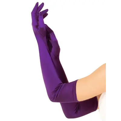 Довгі атласні рукавички Leg Avenue Extra Long Satin Gloves, One Size