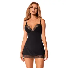 Obsessive Bella Rou chemise & thong - Еротичний комплект, XS/S