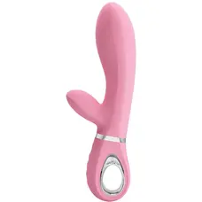 LyBaile Pretty Love Thomas Vibrator Magenta - Вибратор с клиторальным стимулятором, 20.5х4 см (розовый)