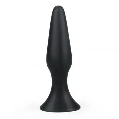 LoveToy Lure Me Silicone Anal Plug S - Анальная пробка, 11.5х2.7 см (чёрная)