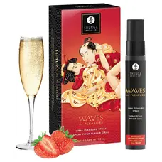 Спрей для посилення слиновиділення Shunga Waves of Pleasure Strawberry Sparkling Wine