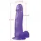 Jelly Studs Crystal Dildo Large Purple - Фаллоимитатор, 20 см (фиолетовый)