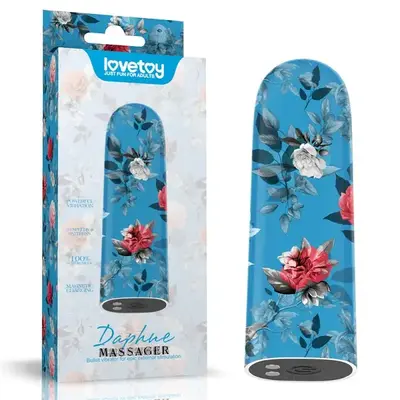 LoveToy Rechargeable Daphne Massager - Вібропуля, 8,5 см (блакитний)