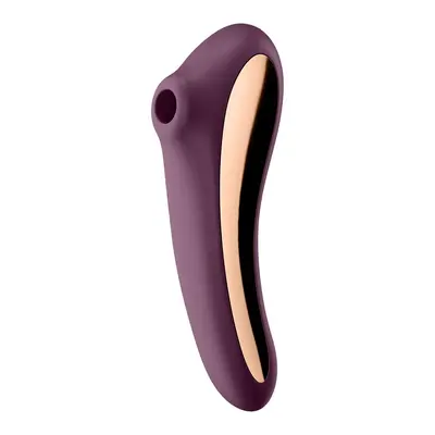 Satisfyer Dual Kiss - Двосторонній стимулятор, 19х6.5 см (фіолетовий)
