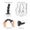 Насадка для страпона Strap-On-Me Dildo Plug Balls, 15х4 см размер L