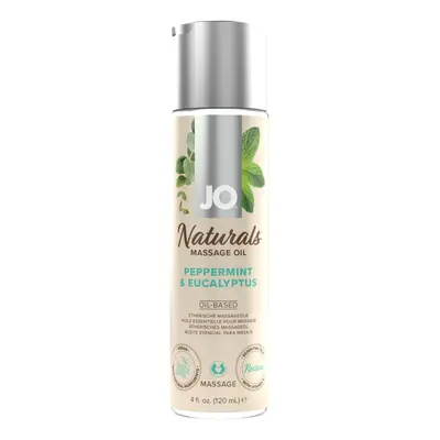 System JO - Naturals Massage Oil - Peppermint & Eucalyptus - Масажна олія, 120 мл