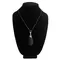 Charmed Vibrating Silicone Teardrop Neckl - кольє з підвіскою вібратором, 90 см (чорний)