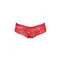 Passion Raja Thong трусики-бразиліана з квіткового мережива, XXL/XXXL (червоний)
