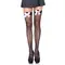 Leg Avenue Fishnet Thigh Highs With Bow-панчішки сітка з бантиком (чорний з рожевим)