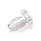 Master Series Clear Hollow Anal Plug - Полая анальная пробка-тоннель, 9,9 см (прозрачный)