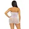 Leg Avenue-Rhinestone halter mini dress White - Короткое сетчатое платье, OS (белый)