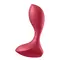 Satisfyer Backdoor Lover Red анальна пробка з вібрацією, 11.5х3.3 см (червоний)