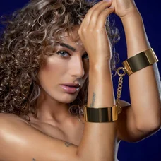 Taboom Slave Wrist Cuffs - Наручники металлические, (золотой)