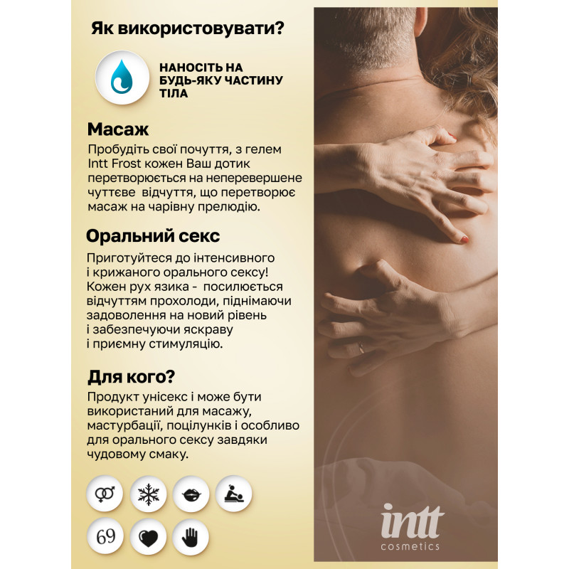 Массажный гель Intt, 30 мл (мята)