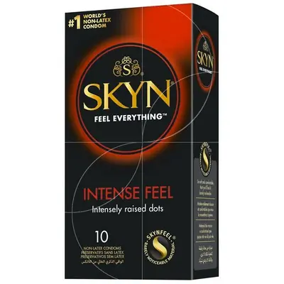 Безлатексні презервативи з точковим рельєфом SKYN Intense Feel, 10 шт